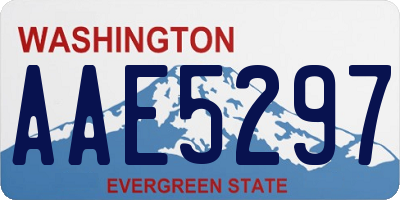 WA license plate AAE5297