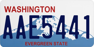 WA license plate AAE5441