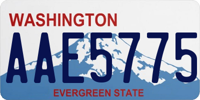 WA license plate AAE5775