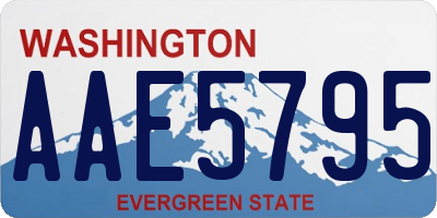 WA license plate AAE5795