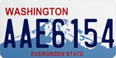 WA license plate AAE6154