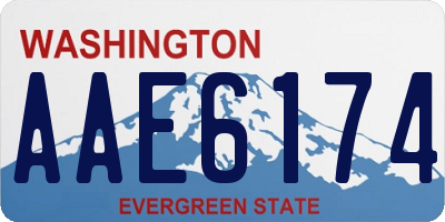 WA license plate AAE6174