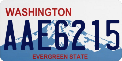 WA license plate AAE6215