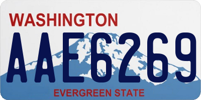 WA license plate AAE6269