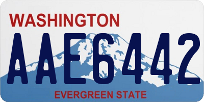 WA license plate AAE6442