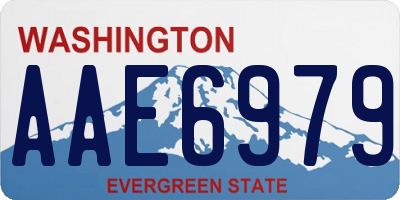 WA license plate AAE6979