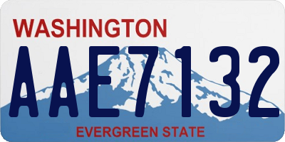 WA license plate AAE7132