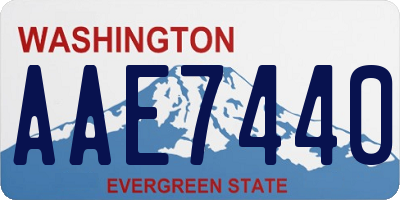 WA license plate AAE7440