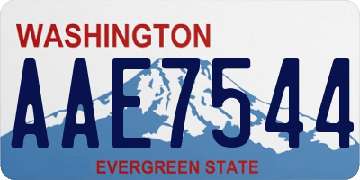 WA license plate AAE7544