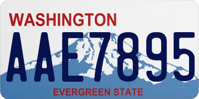 WA license plate AAE7895