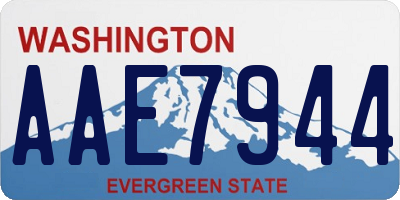 WA license plate AAE7944