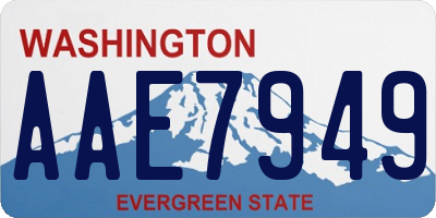 WA license plate AAE7949