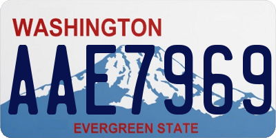 WA license plate AAE7969