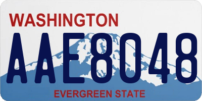 WA license plate AAE8048