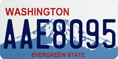 WA license plate AAE8095