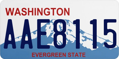 WA license plate AAE8115