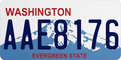 WA license plate AAE8176