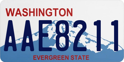 WA license plate AAE8211