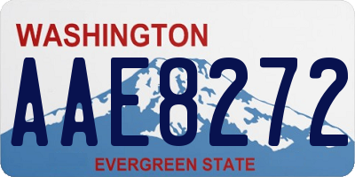 WA license plate AAE8272