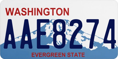 WA license plate AAE8274