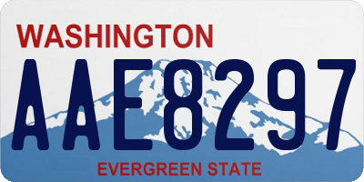 WA license plate AAE8297