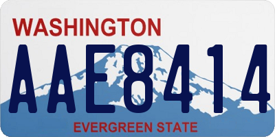 WA license plate AAE8414