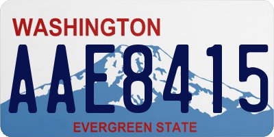 WA license plate AAE8415