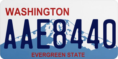 WA license plate AAE8440