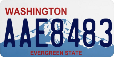 WA license plate AAE8483