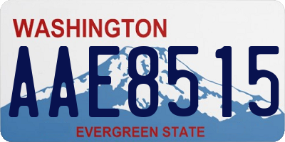 WA license plate AAE8515