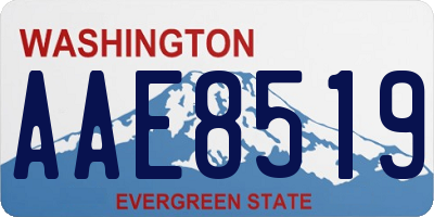 WA license plate AAE8519