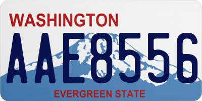 WA license plate AAE8556