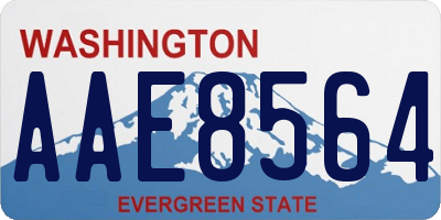 WA license plate AAE8564