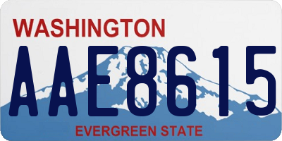 WA license plate AAE8615