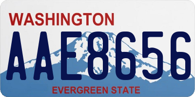 WA license plate AAE8656