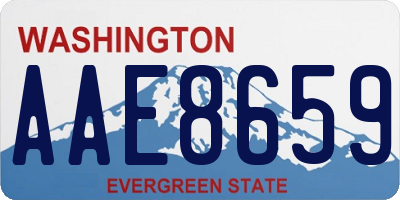 WA license plate AAE8659