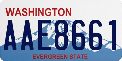 WA license plate AAE8661