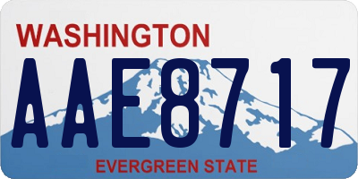 WA license plate AAE8717