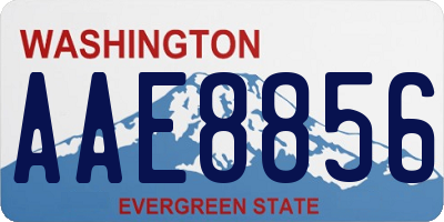 WA license plate AAE8856