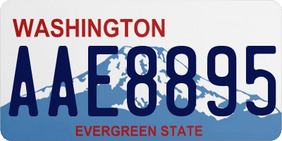 WA license plate AAE8895