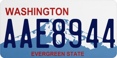 WA license plate AAE8944