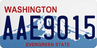 WA license plate AAE9015