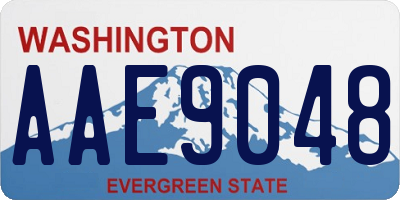 WA license plate AAE9048
