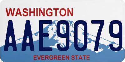 WA license plate AAE9079