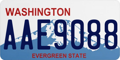 WA license plate AAE9088