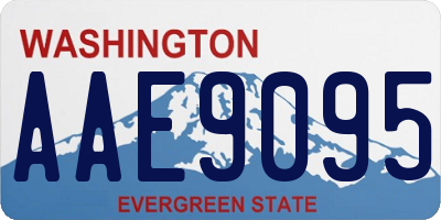 WA license plate AAE9095
