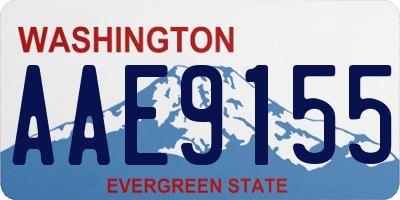 WA license plate AAE9155