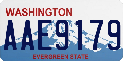 WA license plate AAE9179