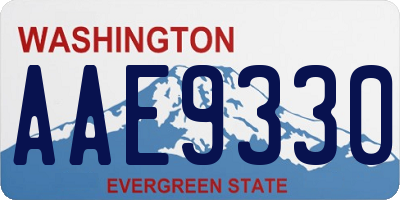 WA license plate AAE9330