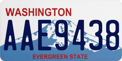 WA license plate AAE9438